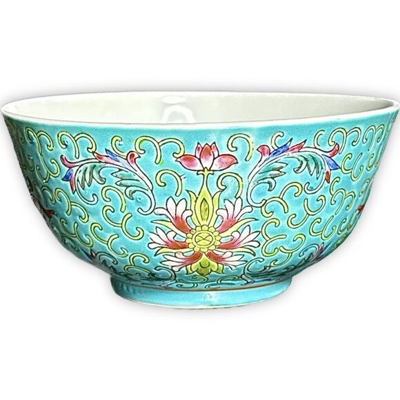 Vintage Other - Vintage Famille Verte Jingdezhen Rice Bowl